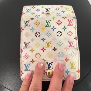 Louis Vuitton Murkami Multicolor Canvas Card Holder